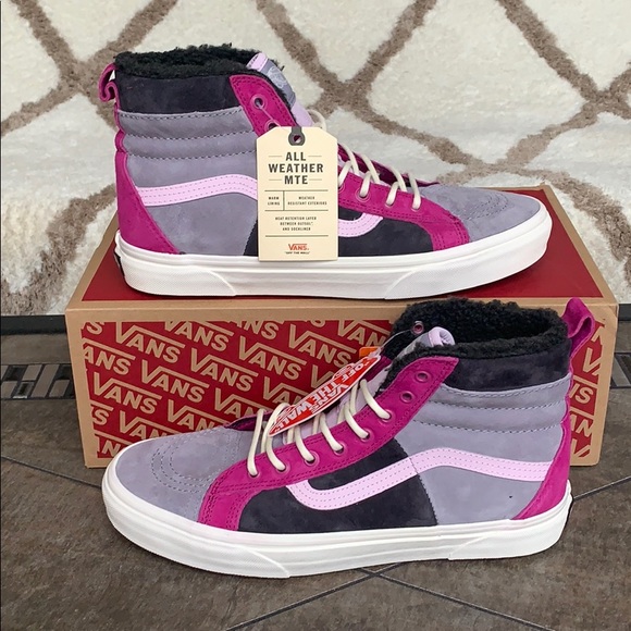 ••VANS Sk8-Hi 46 Mte Dx Mte Lilac Grey/Obsidian WM - Picture 5 of 16
